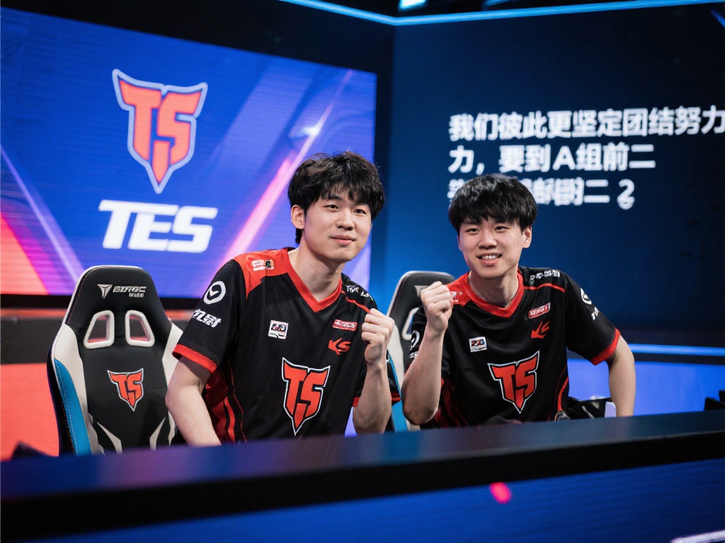 TES.A久酷&张角:团结奋战,目标锁定A组前二 在竞争激烈的电竞赛场,每一个团队都在寻求